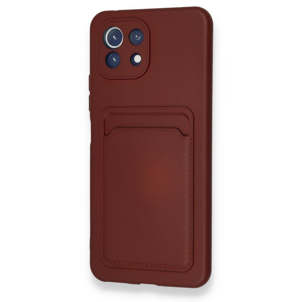 FitCase Xiaomi Mi 11 Lite Cardy Soft Kartlık Cepli Silikon Kapak