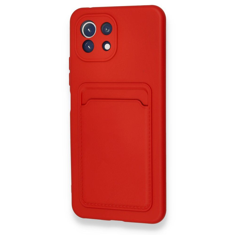 FitCase Xiaomi Mi 11 Lite Cardy Soft Kartlık Cepli Silikon Kapak