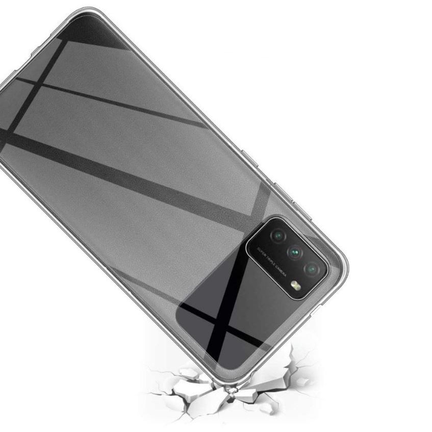 FitCase Xiaomi Poco M3 Kılıf Kamera Korumalı Silikon Şeffaf Arka Kapak
