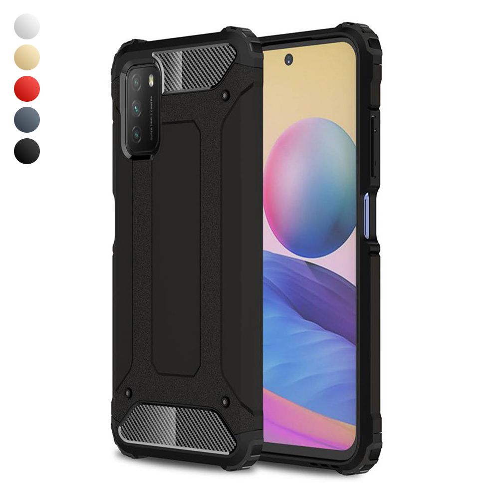 FitCase Xiaomi Poco M3 Zırh Tank Tam Koruma Arka Kapak