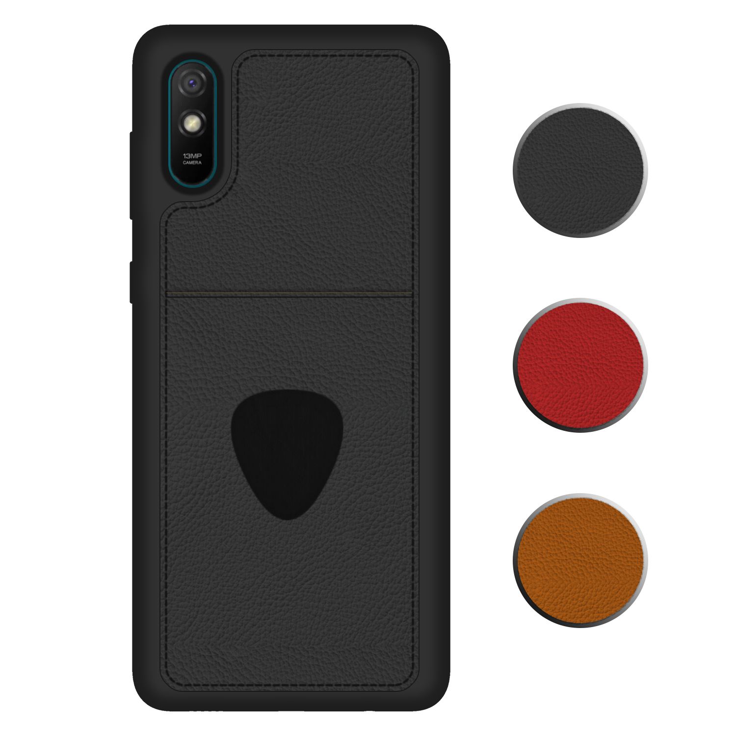 FitCase Xiaomi Redmi 9A Kılıf Proda Deri Tek Kartlık Cepli Kapak