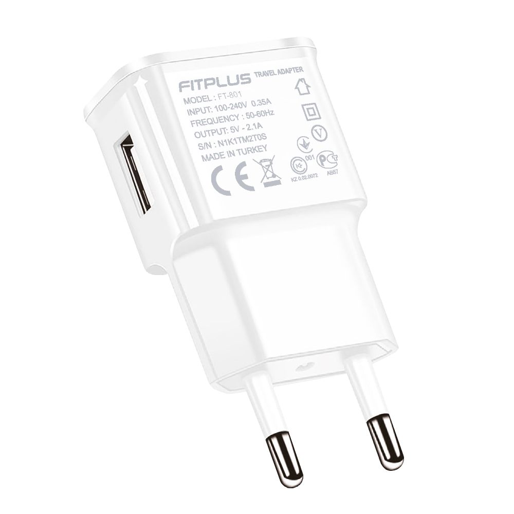 FitPlus Bianca FT-801 Şarj Aleti ve Micro USB Kablo Set 2.1A