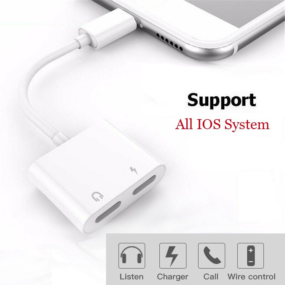 FitPlus JBC-016 Lightning Kulaklık ve Şarj Çoklayıcı Splitter Adaptör