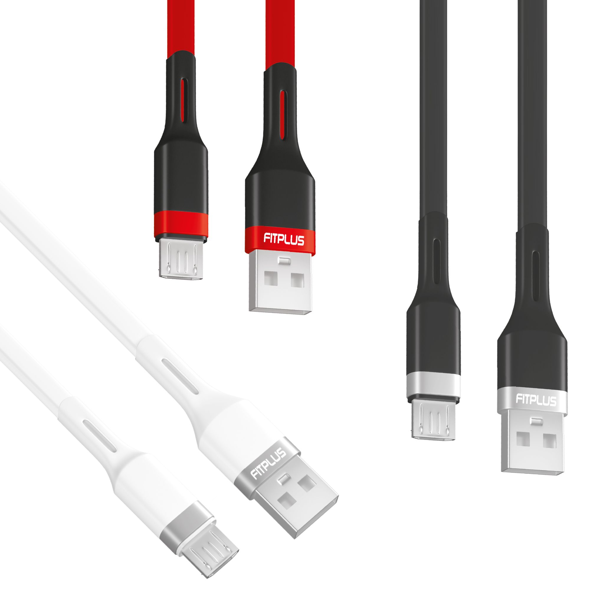 FitPlus Premium PS-301 Micro USB Data/Şarj Kablosu 2.4A 1mt