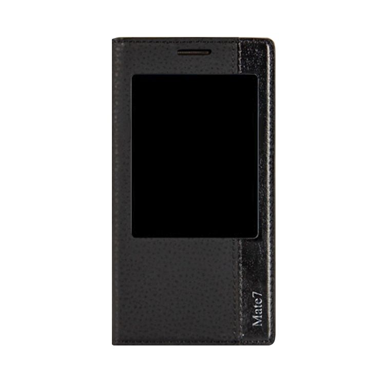 Huawei Ascend Mate 7 Gizli Mıknatıslı Pencereli Magnum Kılıf Siyah