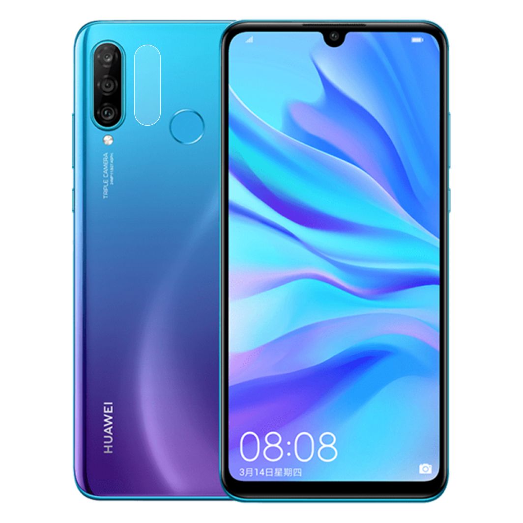 Huawei P30 Lite Kamera Lens Koruyucu 3D Cam Şeffaf