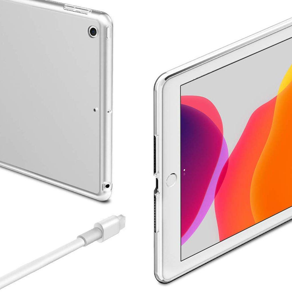 iPad 7 10.2' Kılıf Şeffaf Silikon Arka Kapak