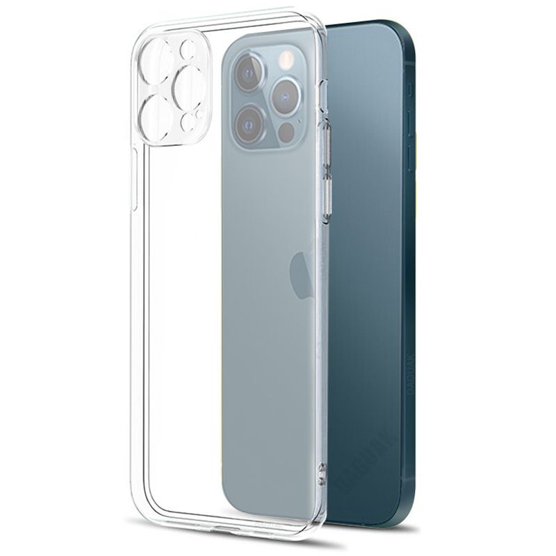 iPhone 13 Pro Max Kılıf FitCase Toz Koruma Tıpalı Şeffaf Arka Kapak