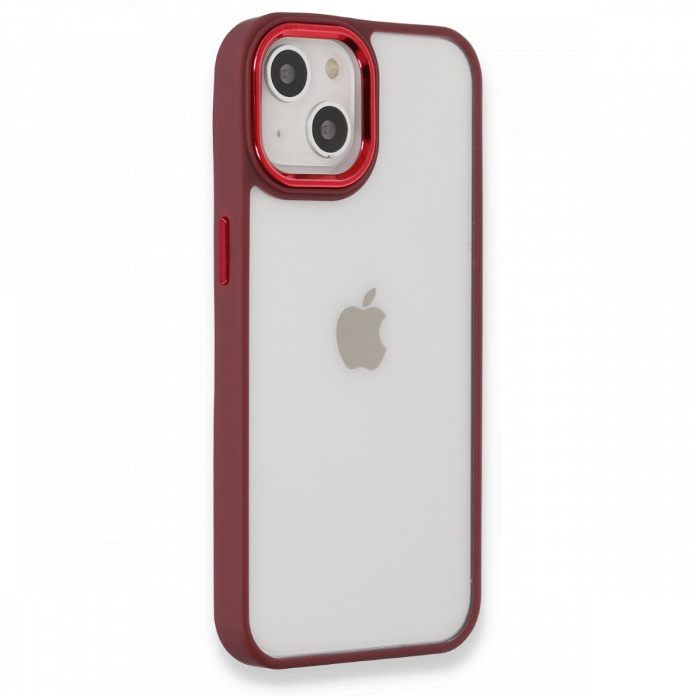 iPhone 14 Plus Kılıf Luna Lens Kamera Çerçeveli Silikon Kapak