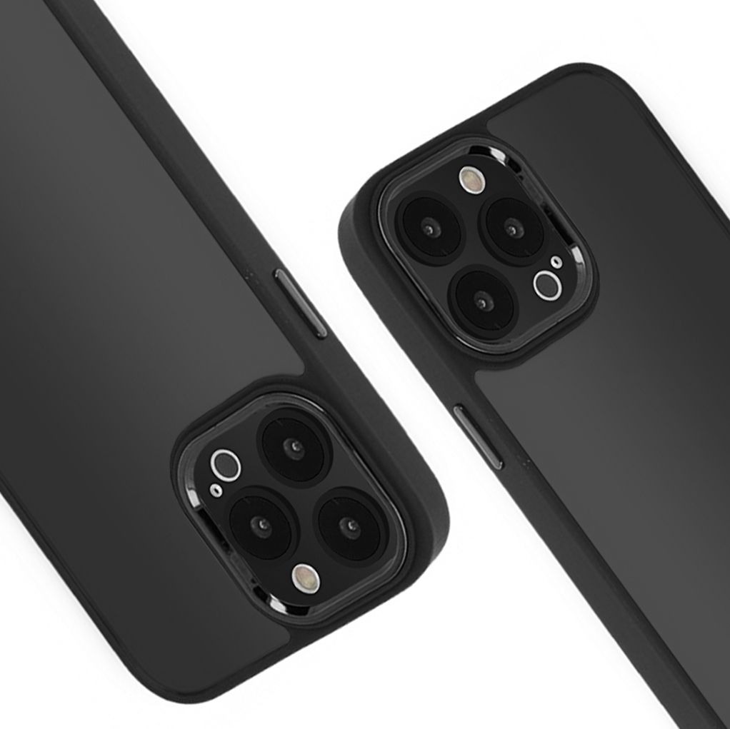 iPhone 15 Pro Kılıf Freya Lazer Lens Kamera Çerçeveli Silikon Kapak