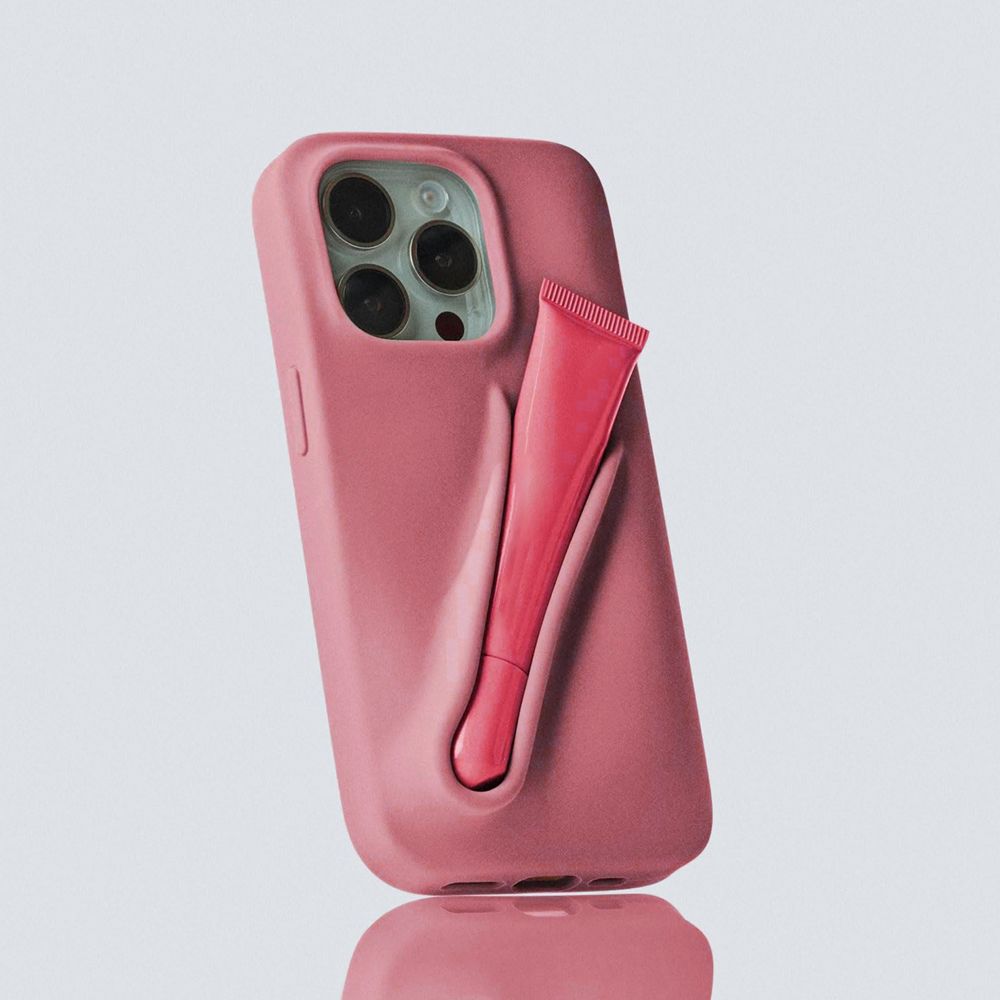 iPhone 15 Pro Max Kılıf Lips Seri Silikon Kapak Lip Gloss Uyumlu