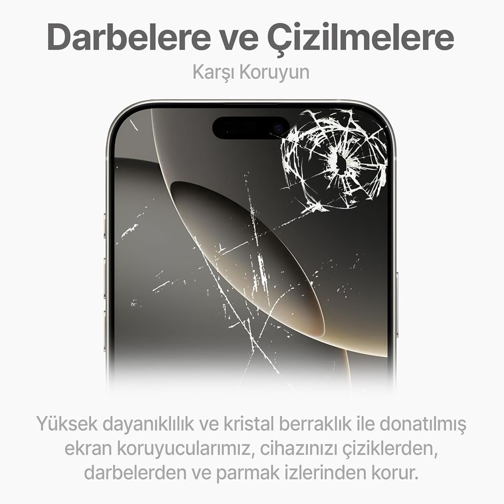 iPhone 16 Plus Kolay Uygulama Aparatlı 5D Magic Box 2li Cam Ekran Koruyucu