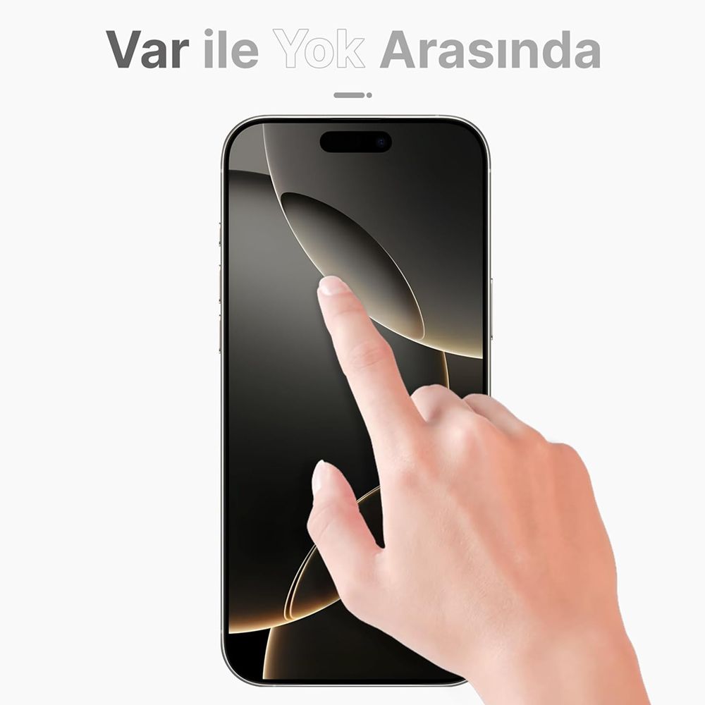 iPhone 16 Plus Kolay Uygulama Aparatlı 5D Magic Box 2li Cam Ekran Koruyucu