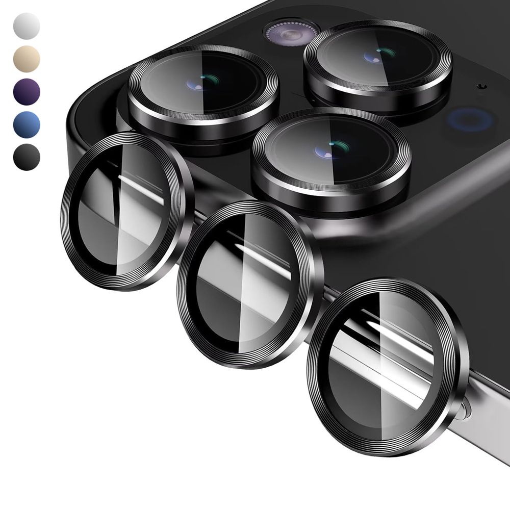 iPhone 16 Pro Max Titan Metal Kamera Lens Koruyucu 3lü Set