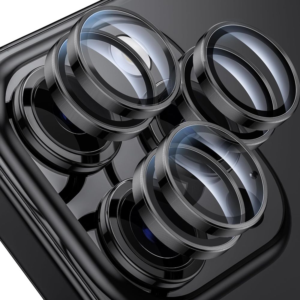 iPhone 16 Pro Max Titan Metal Kamera Lens Koruyucu 3lü Set