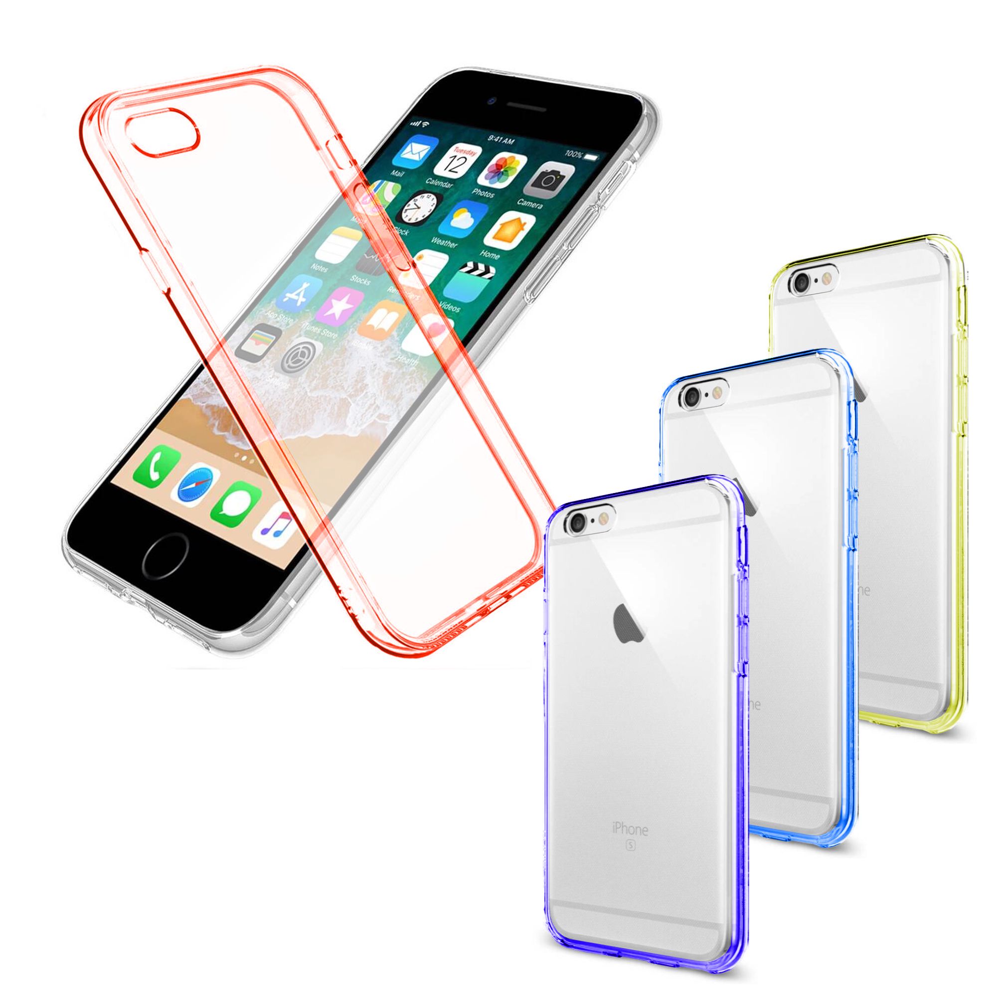 iPhone 6 Plus Color Curve Silikon Arka Kapak / Kılıf