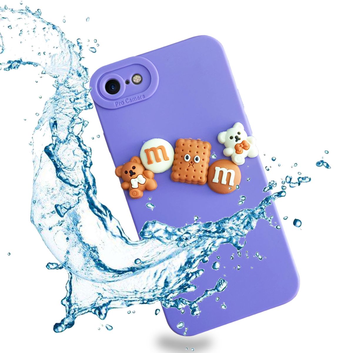 iPhone 7 / 8 Kılıf 3D M Bear Kamera Korumalı Silikon Kapak