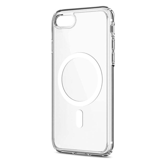 iPhone 8 Kılıf Magsafe Özellikli Şeffaf Silikon Kapak