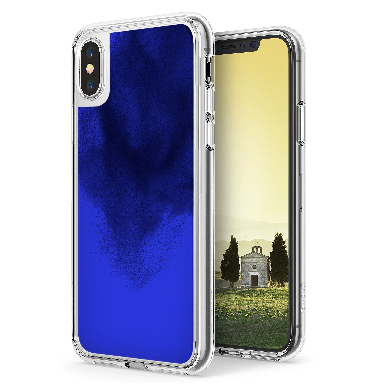 iPhone X / XS Kılıf Neon Likit Silikon Arka Kapak