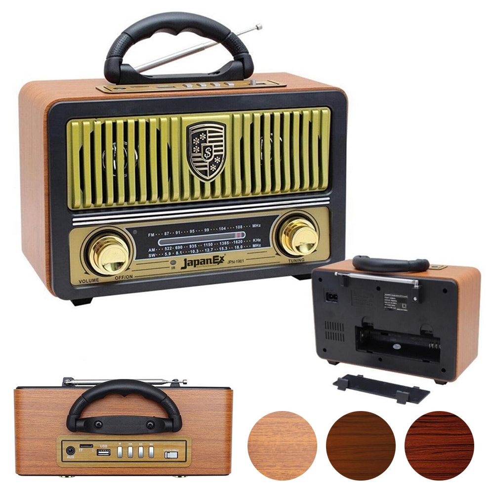 JapanEx JPN-1961 Nostalji Radyo Bluetooth Hoparlör USB/SD/FM/BT