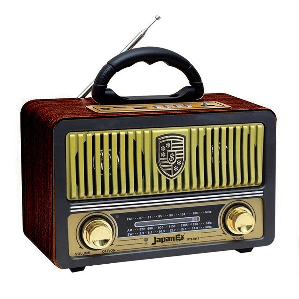 JapanEx JPN-1961 Nostalji Radyo Bluetooth Hoparlör USB/SD/FM/BT