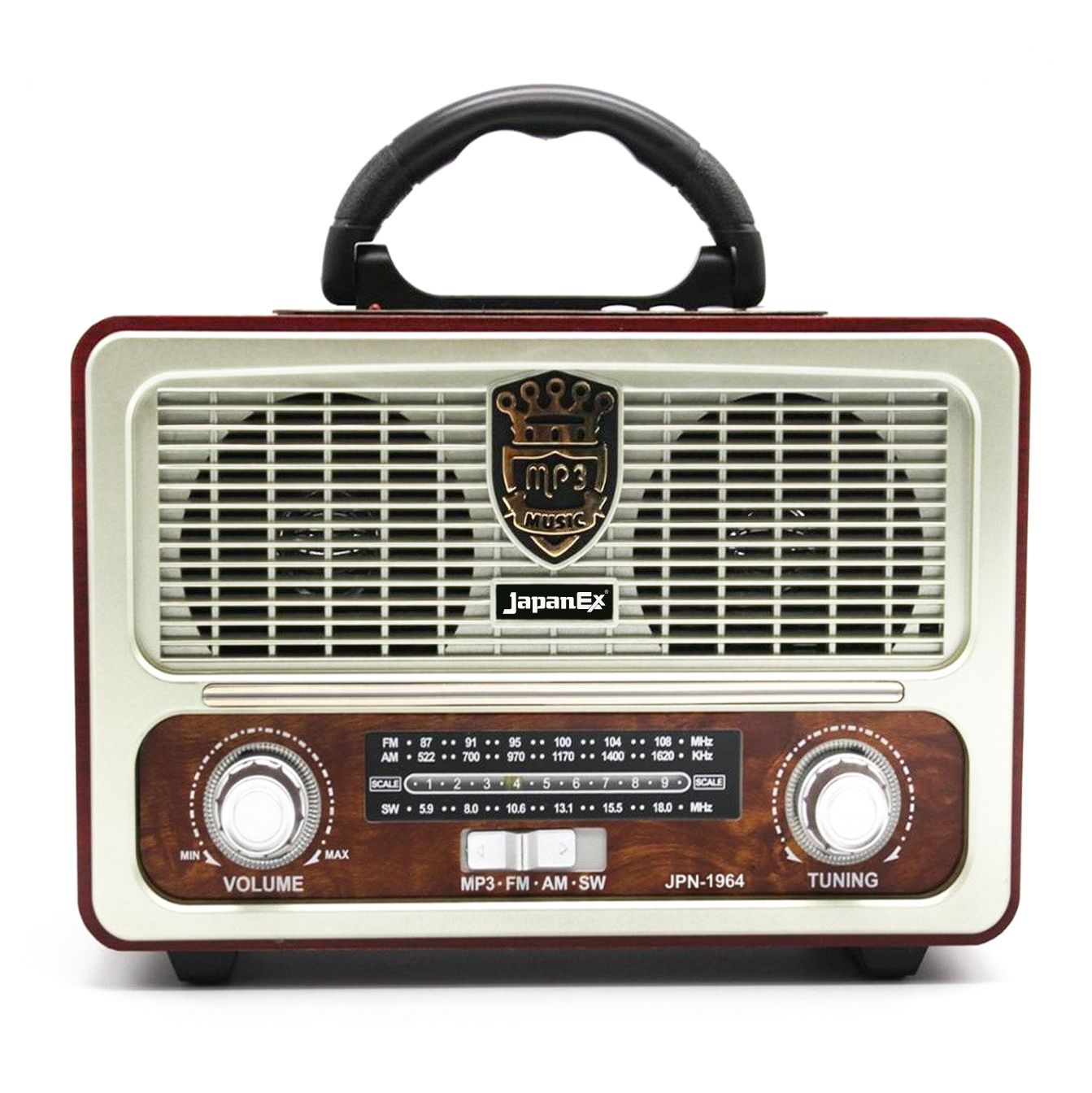 JapanEx JPN-1964 Nostalji Radyo Bluetooth Hoparlör USB/SD/FM/BT