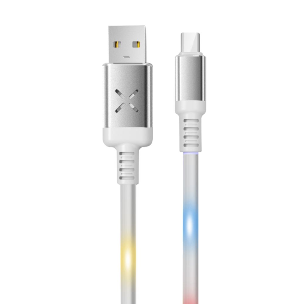 Konfulon DC11T Sese Duyarlı Işıklı Type-C Şarj ve Data Kablosu 2A 1mt