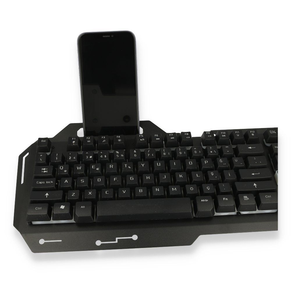 Konfulon V1 RGB Işıklı Metal Yüzey Kablolu Gaming Klavye