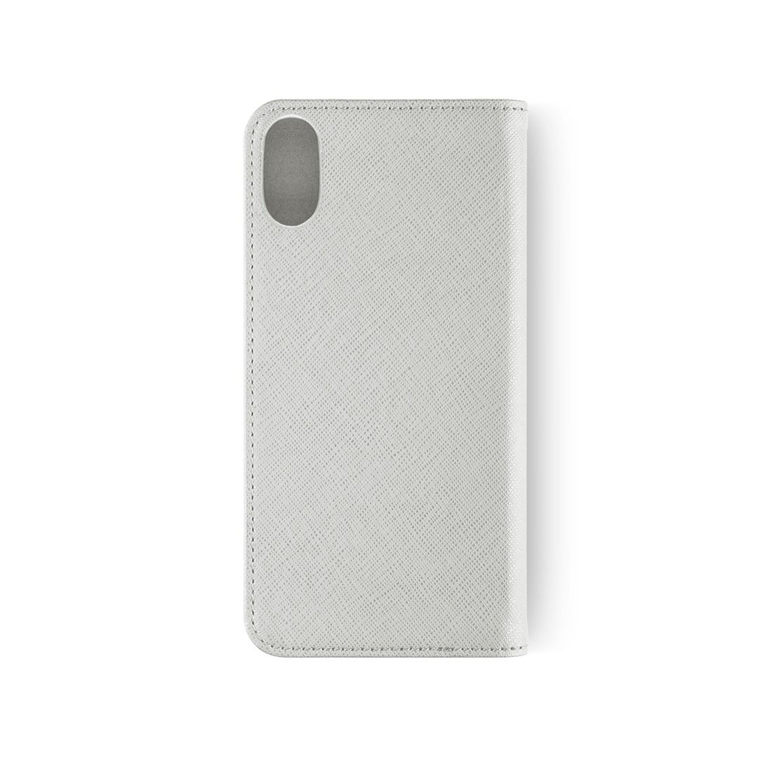 LA VIE iPhone X/XS Fashion Folio Gizli Mıknatıslı Kapaklı Kılıf Gri