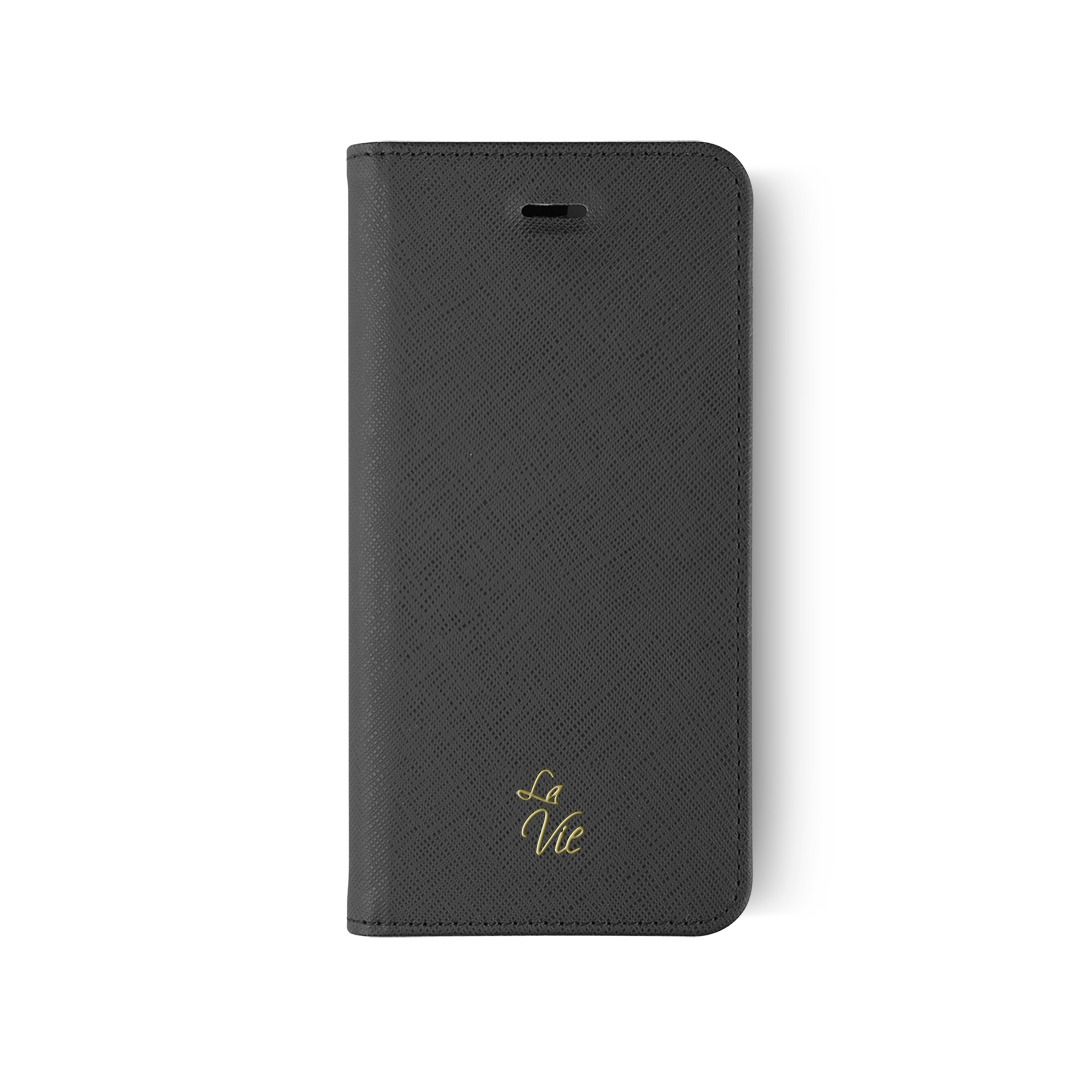 LA VIE iPhone X/XS Fashion Folio Gizli Mıknatıslı Kapaklı Kılıf Siyah