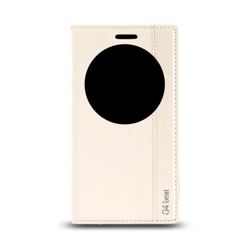 LG G4 Beat Gizli Mıknatıslı Pencereli Magnum Kılıf Beyaz