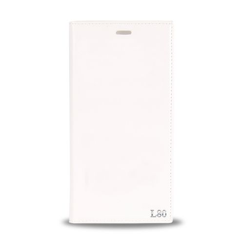 LG L80 Gizli Mıknatıslı Premium Magnum Kılıf Beyaz