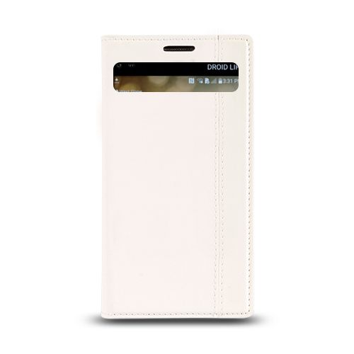 LG V10 Gizli Mıknatıslı Pencereli Magnum Kılıf Beyaz