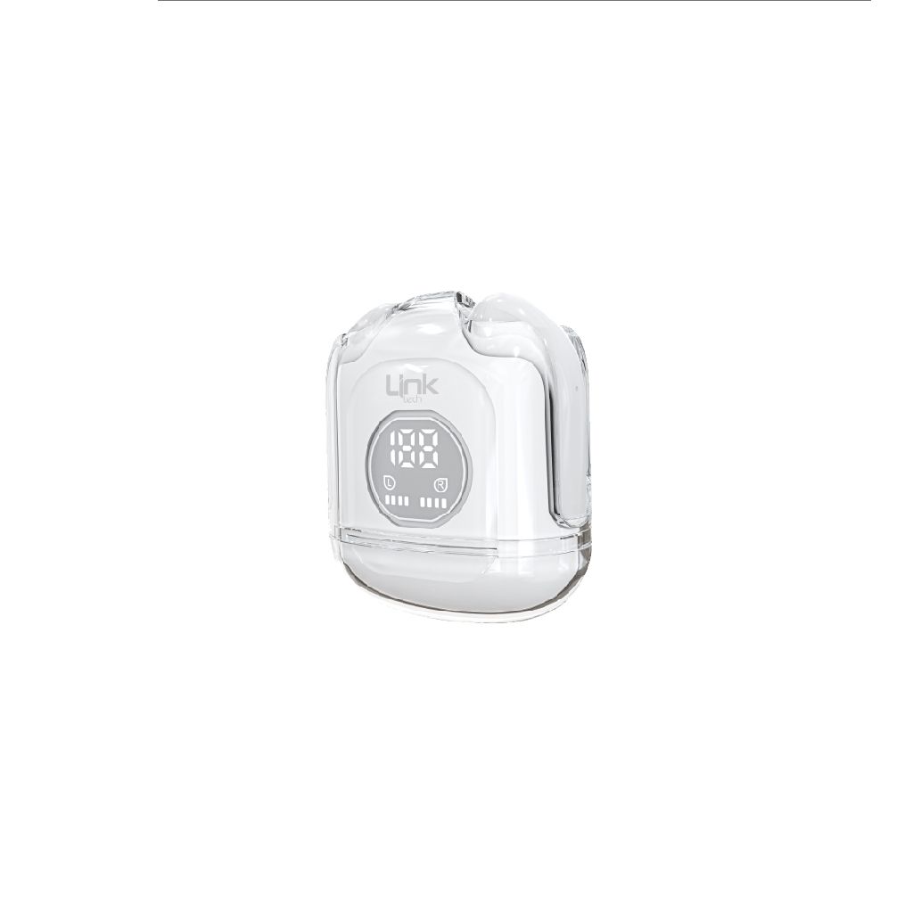 LinkTech C60 TWS Kablosuz Kulak İçi Bluetooth Kulaklık Şeffaf Tasarım