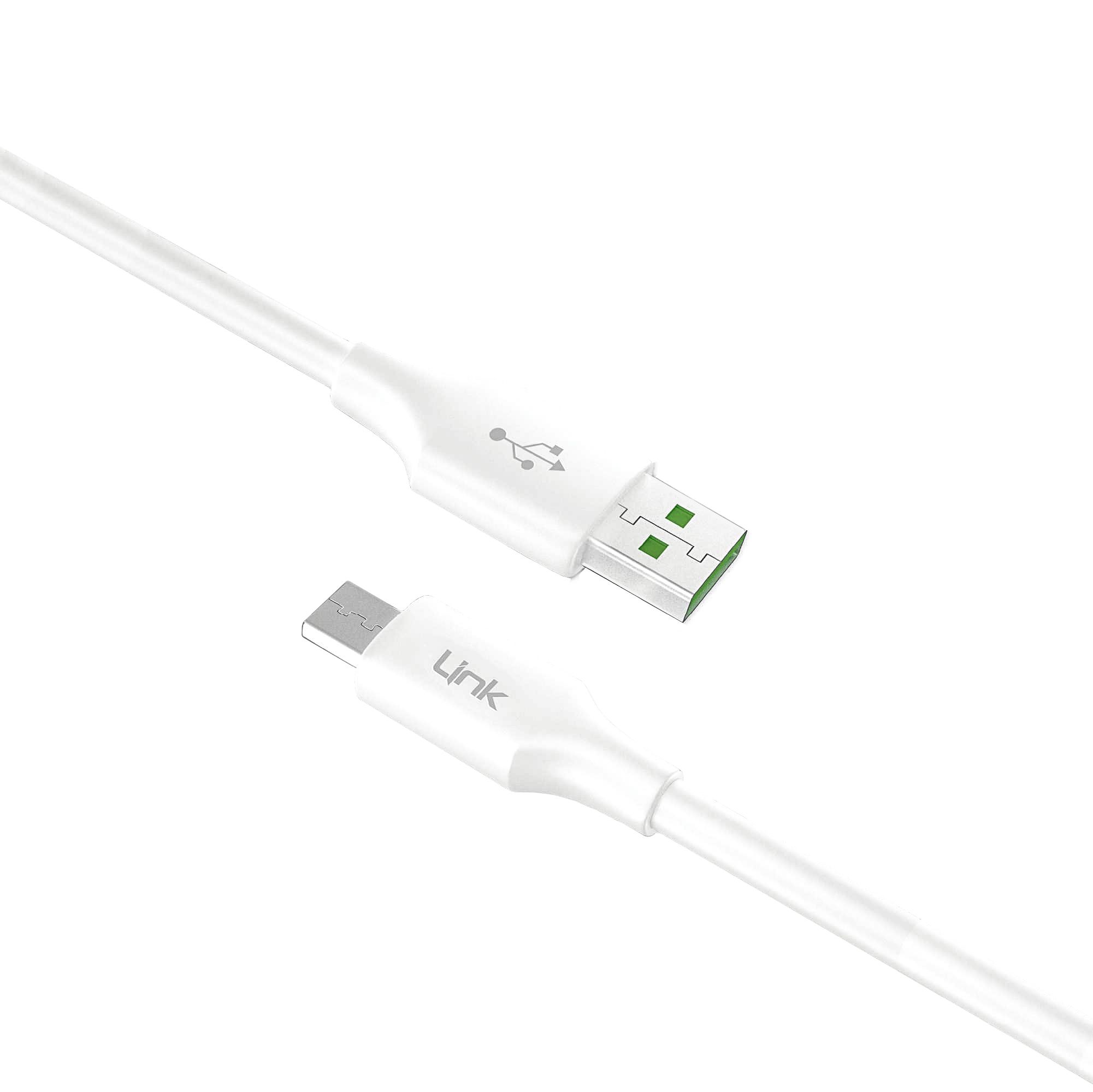 LinkTech K600 Premium Micro USB Data/Şarj Kablosu 2.4A 1mt