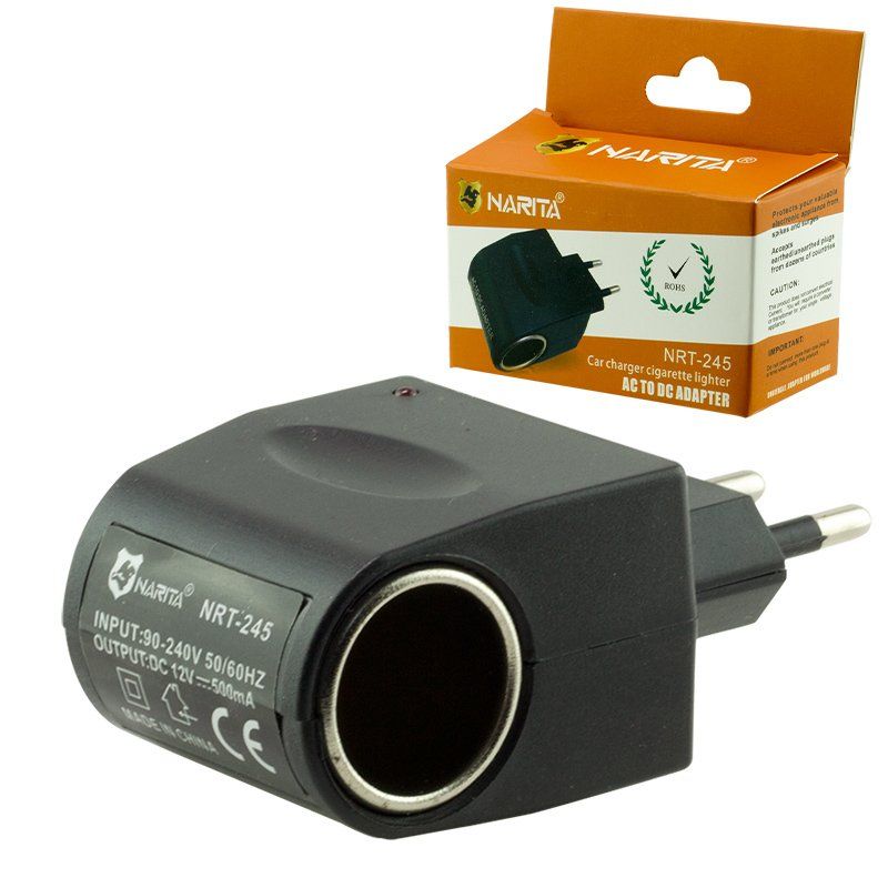 Narita NRT-245 AC to DC Çakmak Fişi 220 Volt Çevirici Adaptör