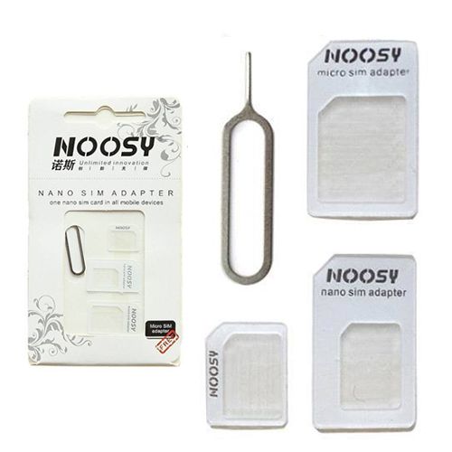 Noosy Micro, Nano, Normal Sim Kart Dönüştürücü Adaptör + İğne