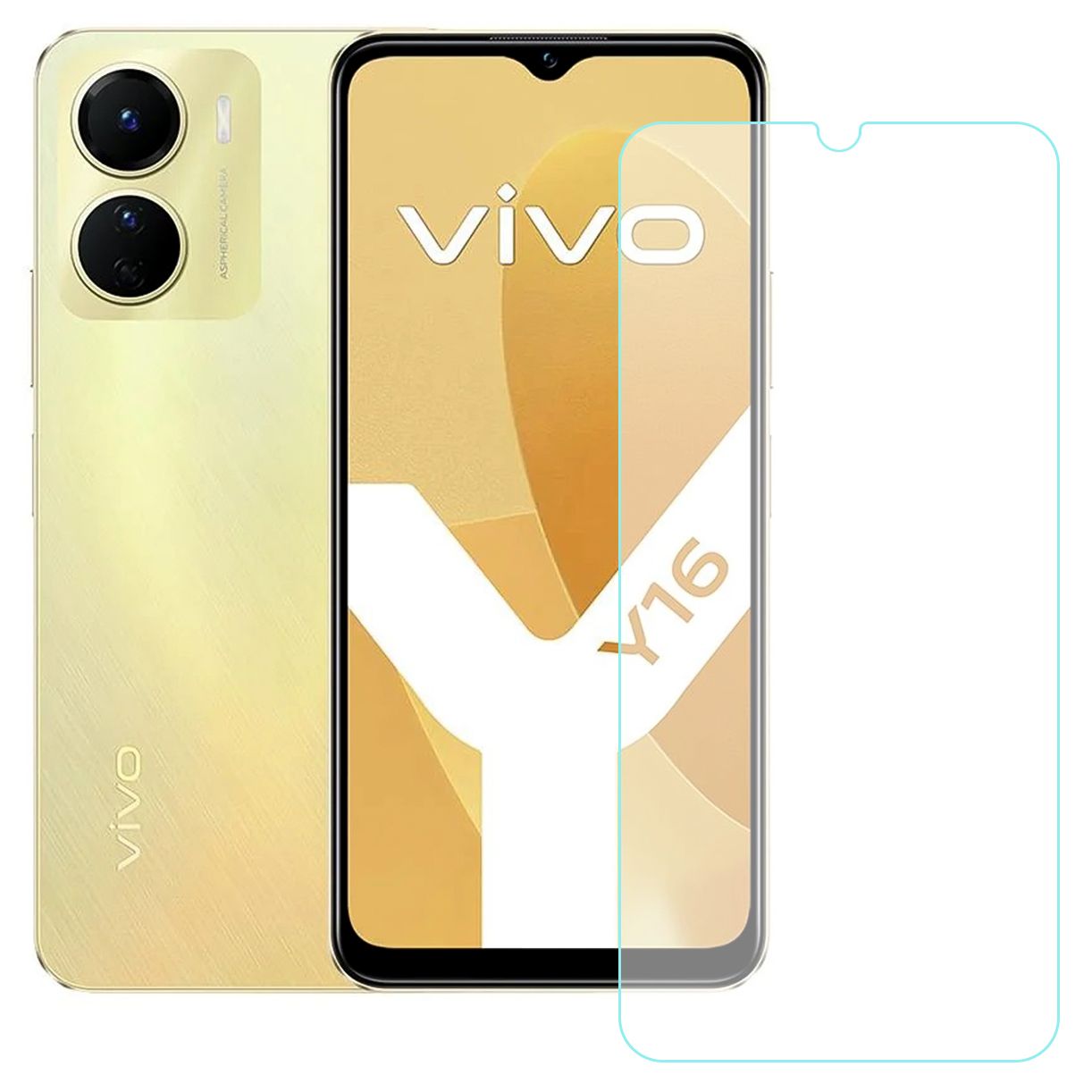 NoTech Vivo Y16 Temperli Cam Ekran Koruyucu