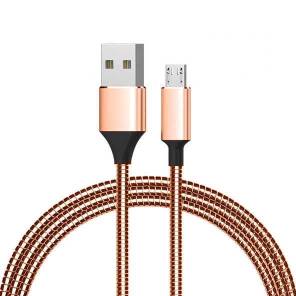 Powermaster 3793 Micro USB Metal Şarj ve Data Kablosu 1mt 2.1A