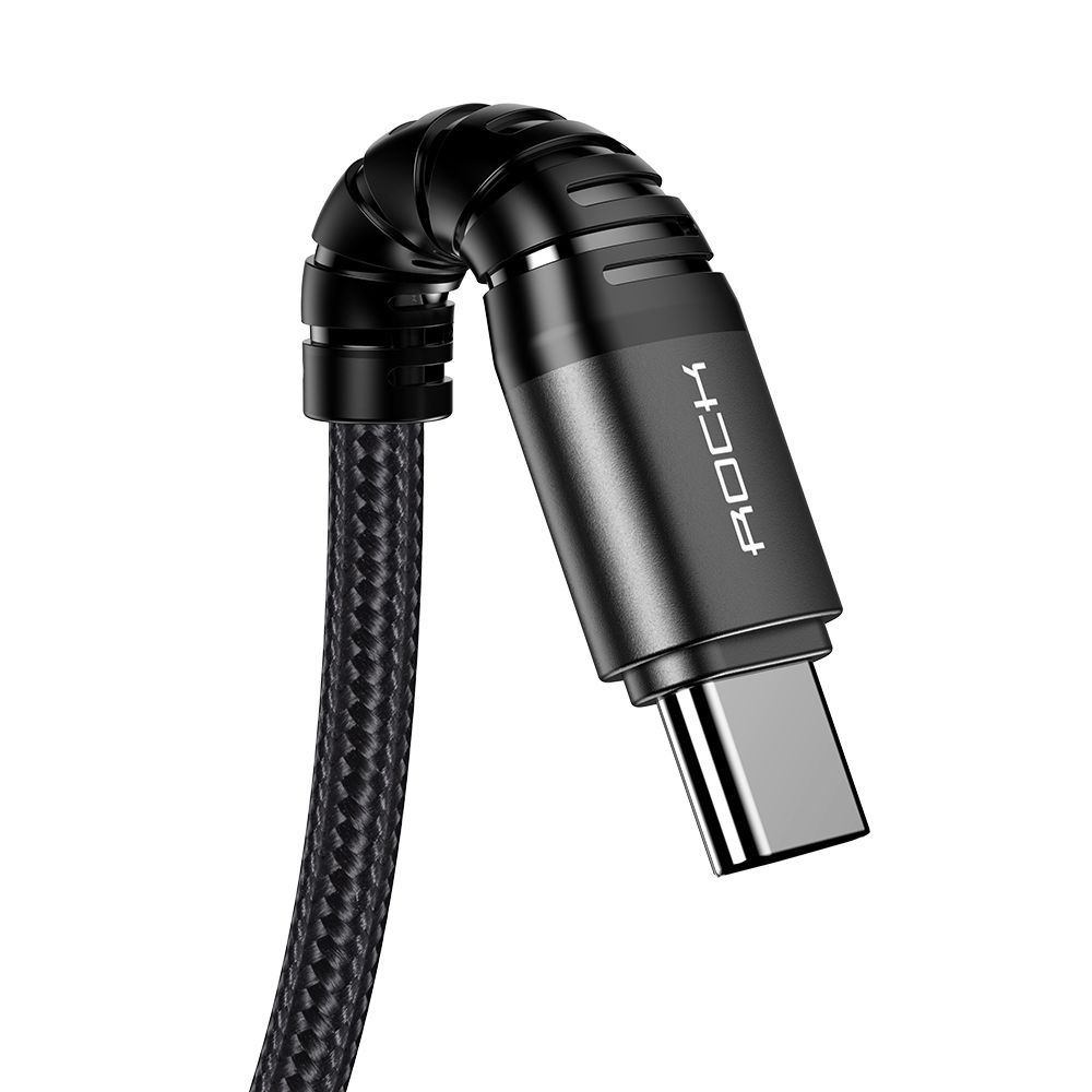 Rock Hi-Tensile Three Primary 3in1 Şarj Kablosu 3A 1.2mt (Lightning+Type-C+Micro USB)