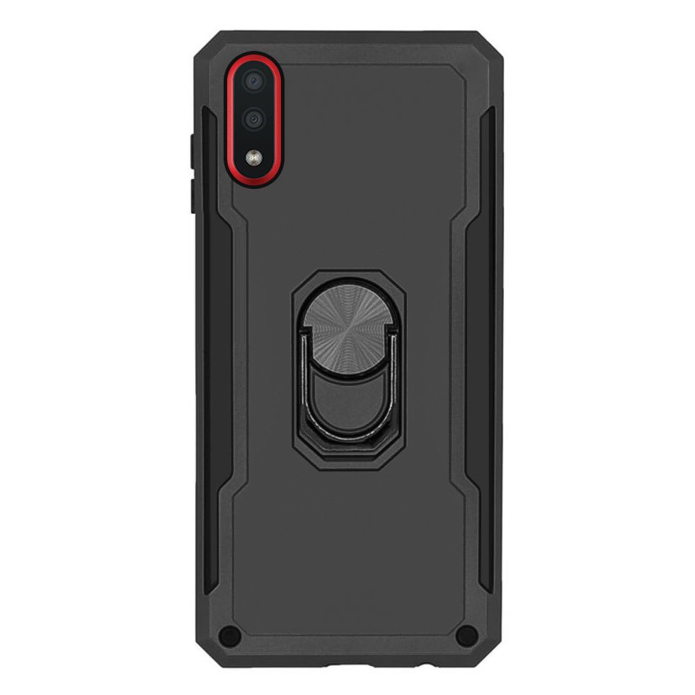 Samsung Galaxy A01 Kılıf Panzer Ring Tam Koruma Arka Kapak