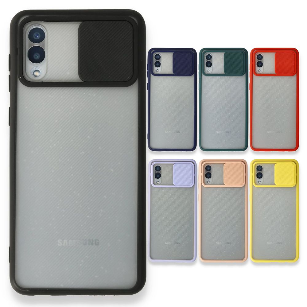 Samsung Galaxy A02 Kılıf Palm Kamera Koruma Kapaklı Silikon