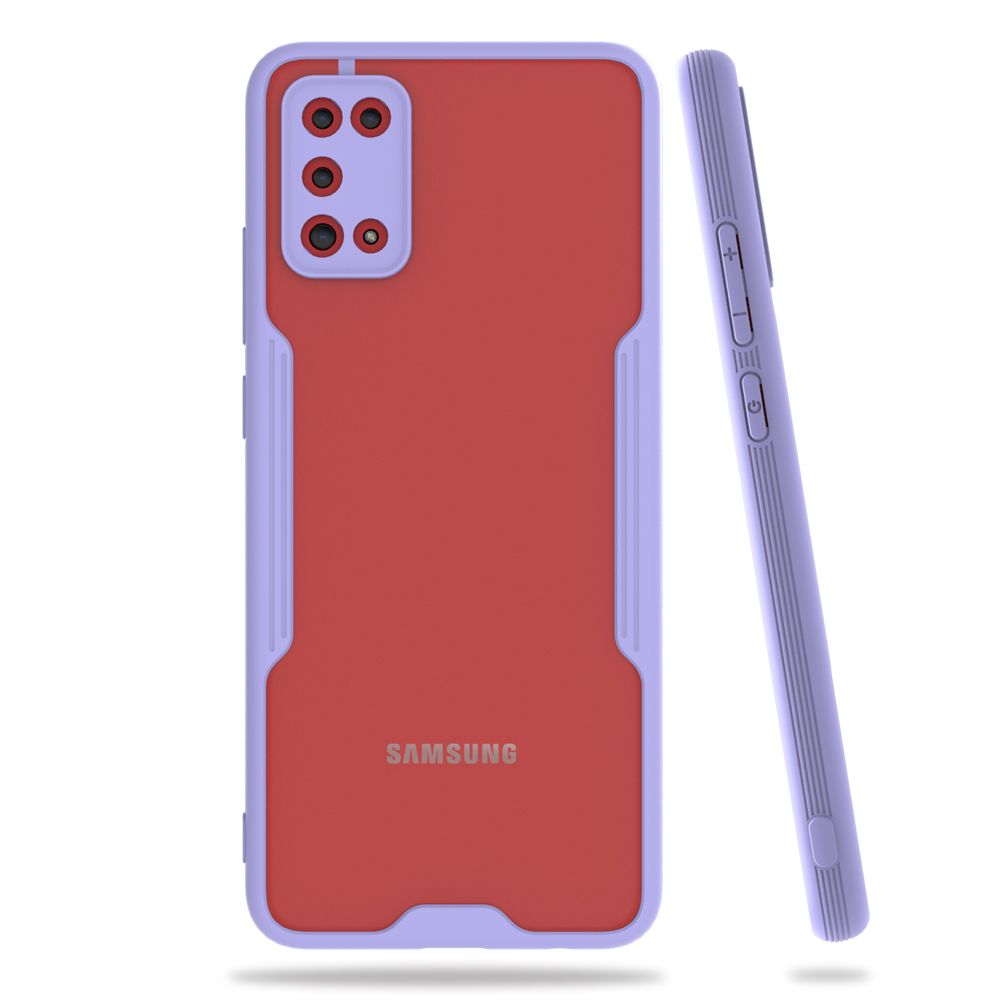 Samsung Galaxy A02s (A025) Kılıf Platin Matte Silikon Arka Kapak