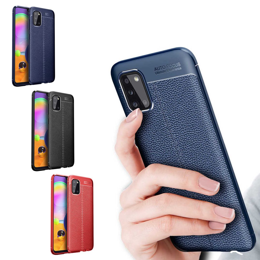 Samsung Galaxy A02s (A025) Kılıf Focus Deri Desen Silikon Arka Kapak