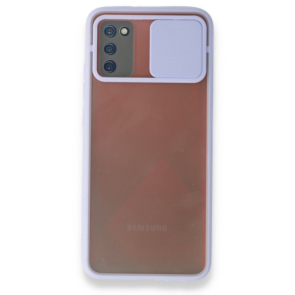 Samsung Galaxy A02s Kılıf Palm Kamera Koruma Kapaklı Silikon