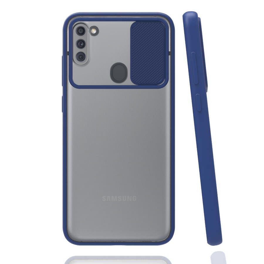 Samsung Galaxy A11 Kılıf Palm Kamera Koruma Kapaklı Silikon