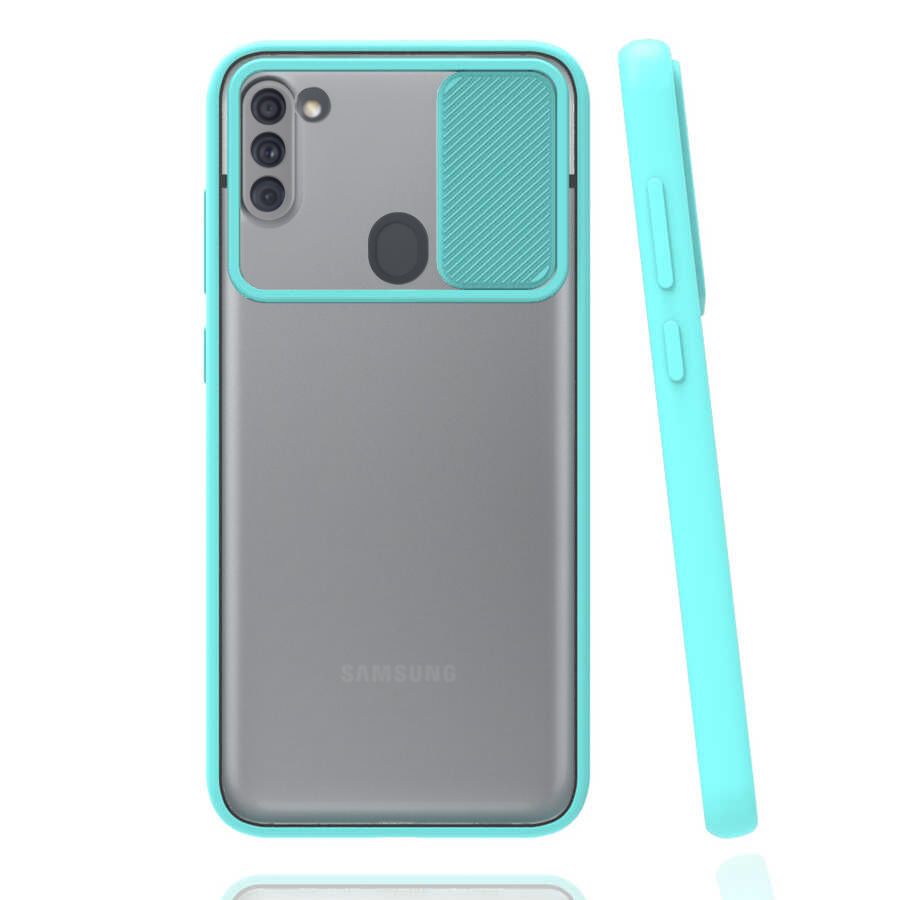 Samsung Galaxy A11 Kılıf Palm Kamera Koruma Kapaklı Silikon