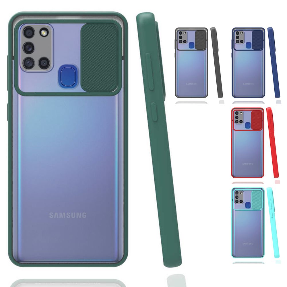 Samsung Galaxy A21s Kılıf Palm Kamera Koruma Kapaklı Silikon