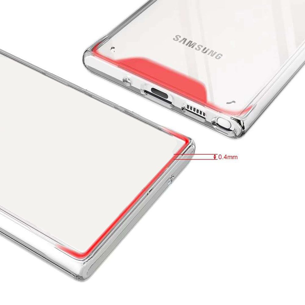 Samsung Galaxy S22 Ultra Kılıf Space Seri Lux Silikon Şeffaf Kapak