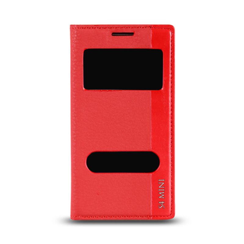 Samsung Galaxy S4 Mini (I9190) Gizli Mıknatıslı Magnum Kılıf Kırmızı